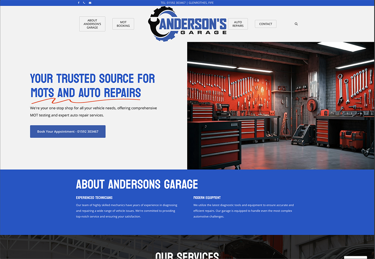 Andersons Garage - desktop